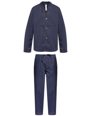 Paul Smith Torchon-Piping Pyjama - Blue