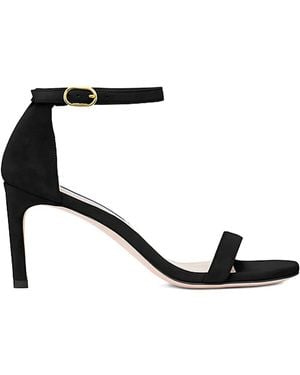 Stuart Weitzman 80Mm Nunakedstraight Heeled Sandals - Black