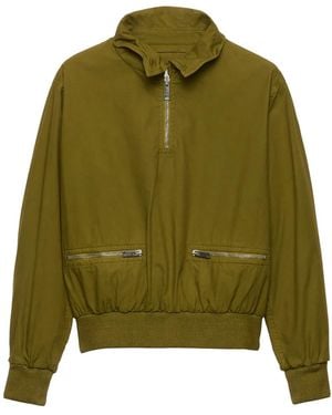 Prada ポプリン ジャケット - グリーン