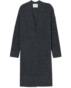 Closed Cárdigan con cuello en V - Azul