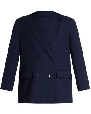 ViCOLO Giacca Doppiopetto Double-Breasted Oversized Blazer - Blue