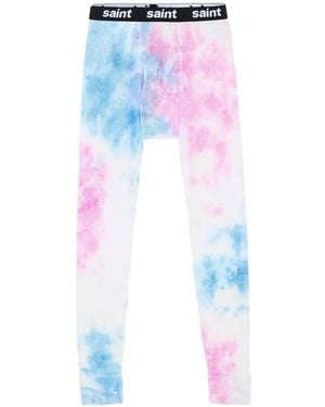 SAINT Mxxxxxx Tie-Dye Thermal Trousers - White