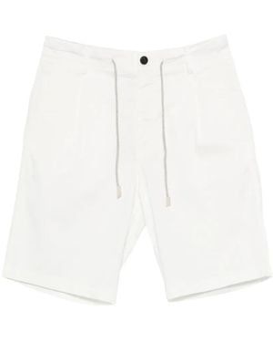 Eleventy Drawstring Bermuda Shorts - White