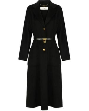 Elisabetta Franchi Coat - Black