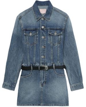 BAPY BY *A BATHING APE® デニム ミニドレス - ブルー