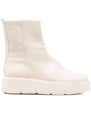 Högl Zip Platform Boots - Natural