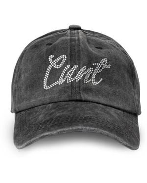 AVAVAV Casquette Délavée À Strass - Grey