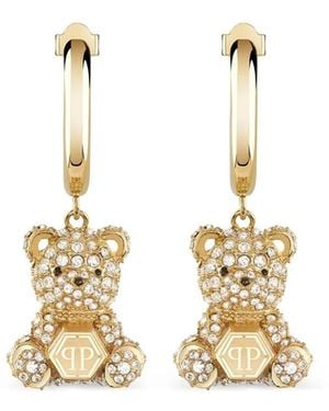 Philipp Plein Teddy Creolen - Mettallic