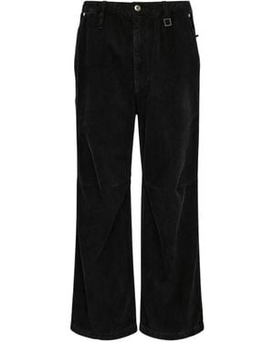 WOOYOUNGMI Corduroy Wide-Leg Trousers - Black