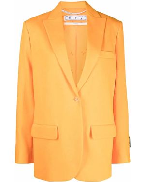Off-White c/o Virgil Abloh Single-breasted Tailored Blazer - Orange