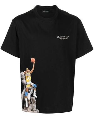 Throwback. Graphic-Print T-Shirt - Black