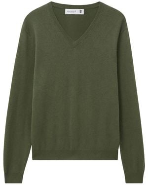 Pringle of Scotland V-Neck Cashmere Jumper - Green