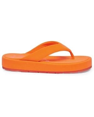 Bettina Vermillon Platform Flip-Flops - Orange