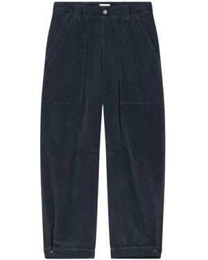 Closed Rhannon Straight-Leg-Hose Aus Cord - Blau