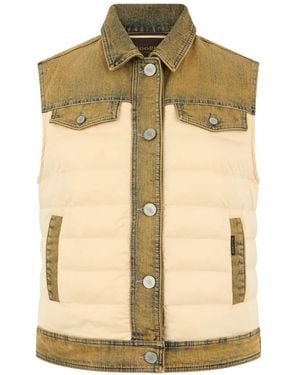 Moorer Padded Vest - Natural