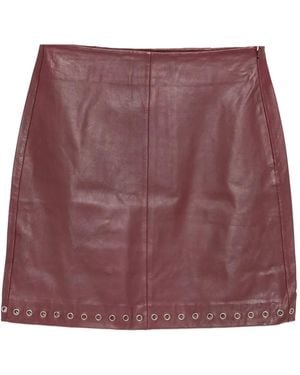 GIMAGUAS Eyelet-Embellished Skirt - Purple