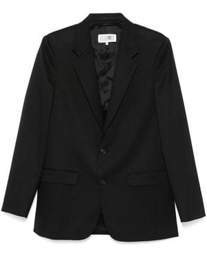 MM6 by Maison Margiela Single-Breasted Blazer - Black