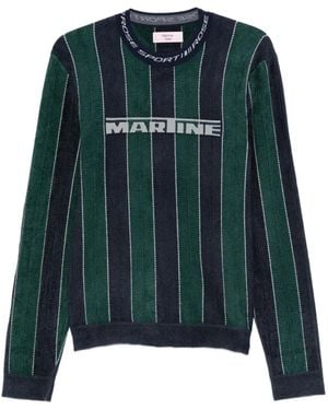 Martine Rose Sporty Logo Sweatshirt - Green