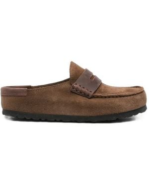 Birkenstock Naples Suede Mules - Brown