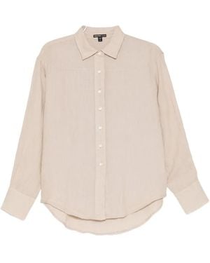James Perse Linen Button-Up Shirt - Natural
