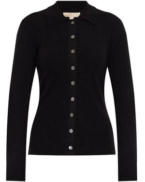 MICHAEL Michael Kors Ribgebreid Vest - Zwart