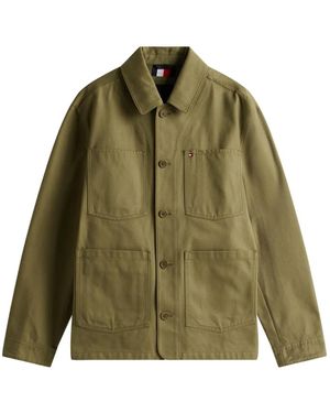 Tommy Hilfiger Logo-Embroidered Jacket - Green