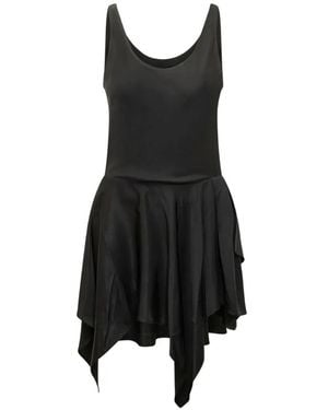 IRO Olyss Ruffled Asymmetric Dress - Black