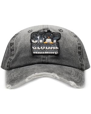 PRAYING Global Warming Baseball Cap - Grey
