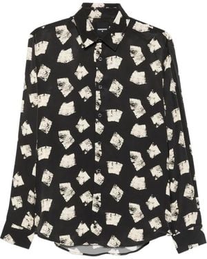 Patrizia Pepe Printed Shirt - Black