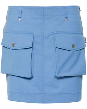 Moschino Cargo-Pockets Miniskirt - Blue