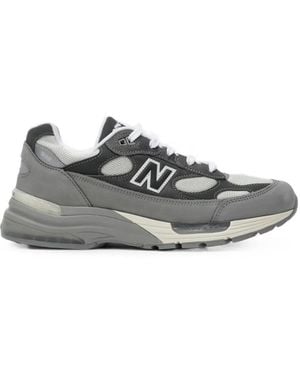 New Balance 992 Paneled Sneakers - White