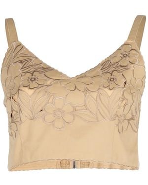 CHRISTY LYNN Feyre Floral-Embroidered Top - Natural