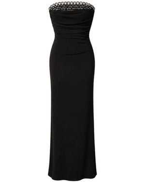 Nafsika Skourti Joni Midi Crystal-Embellished Dress - Black