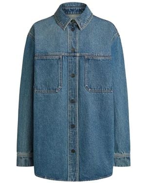 12 STOREEZ Denim Shirt - Blue