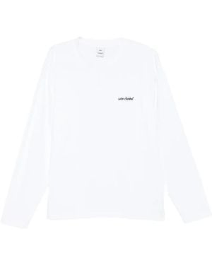 Won Hundred Logo-Embroidered Long-Sleeve T-Shirt - White