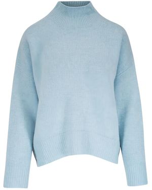 LeKasha Nantes Mock-Neck Jumper - Blue