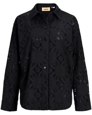 JJXX Camisa Freya Con Bordado Inglés - Negro