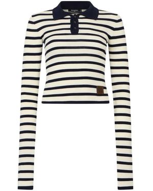 DSquared² Polo A Righe - Nero