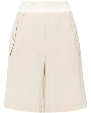 Helmut Lang Bomber Silk Shorts - Natural