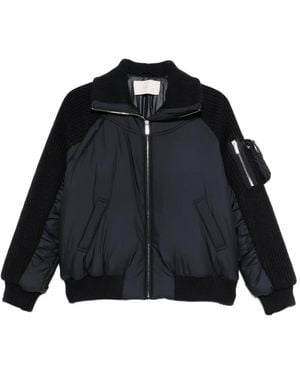 Circus Hotel Patch-Pocket Padded Jacket - Black