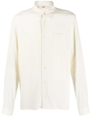 Séfr Hampus Plain Shirt - White