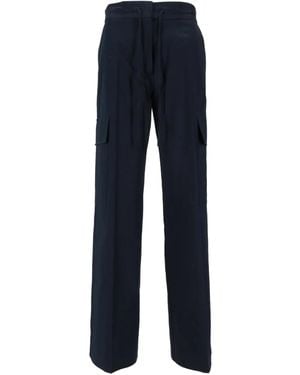 P.A.R.O.S.H. Drawstring-Fastening Cargo Trousers - Blue