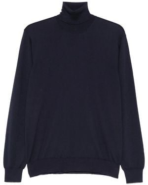 Dell'Oglio Pull En Maille Fine - Bleu