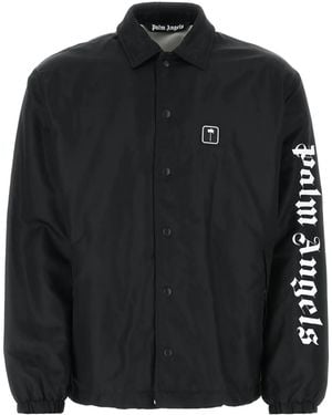 Palm Angels Logo-patch Bomber Jacket - Black