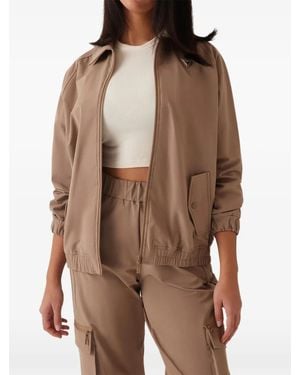 Guess Chris Zip-Up Jacket - Brown