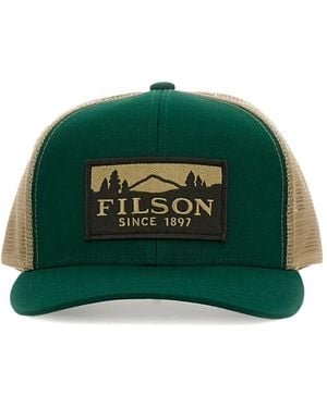 Filson Logo-Patch Baseball Cap - Green