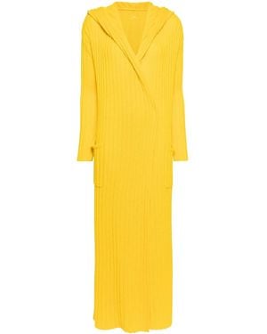 Teddy Cashmere Chunky-Knit Cashmere Cardigan - Yellow