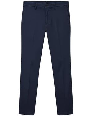 Tombolini Pressed-Crease Chinos - Blue