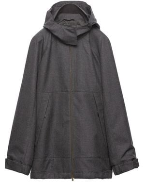 Prada Mélange Hopsack Wool Jacket - Gray