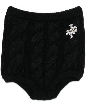 Simone Rocha Embellished Shorts - Black